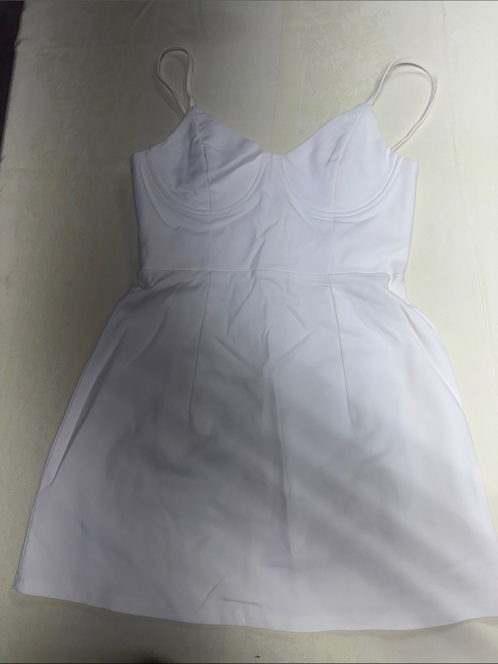 Princess Polly White Mini Cupped Bust Dress
